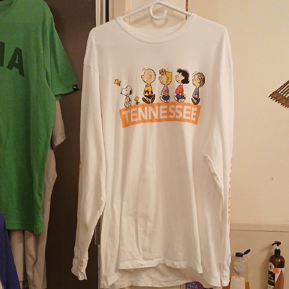 Peanuts Tennessee Kids Long Sleeve Shirt - White Mens XL